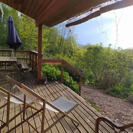 別荘 Cosy Bright Wooden House In Ariege Mountains