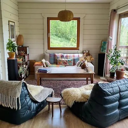Cosy Bright Wooden House In Ariege Mountains 別荘 Rimont